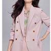 Blazer Holgado Casual Petite de Fabricante al por Mayor en Stock para Mujer, Nuevo Estilo Primavera y Otoño, Elegante Chaqueta de Traje Rosa