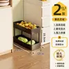 Estante de almacenamiento para espacios estrechos, carrito pequeño para huecos de cocina, gabinete de almacenamiento de múltiples capas para el lateral del refrigerador, pequeño gabinete de almacenamiento para espacios estrechos para el baño