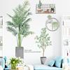 Pegatinas de pared con hojas en maceta y plantas verdes para el hogar, decoración para sala de estar y dormitorio, pegatinas autoadhesivas AY10083, hogar cálido