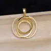 Accesorios DIY Joyería de Perlas Colgante Ovalado de Plata S925 Soporte Vacío Mapei 14.1-14.3mm Colgante de Manzana 6073