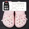 Fivela de Sapato com Buraco de Diamante para Fita de Ballet Feminina Flor de Sapato Acessórios DIY Acessórios Removíveis Fivela Decorativa para Cabedal de Sapato