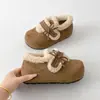 Zapatos de Algodón Birkenstock para Mujer con Aumento Interno de Altura y Suela Gruesa, Nuevo Estilo Bosque de Invierno 2026, Moño, Zapatos Cálidos y Engrosados de Piel
