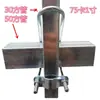 Abraçadeira em U cruzada para tubo, fivela quadrada para tubo quadrado, fivela quadrada, conector de tubo galvanizado, abraçadeira de fixação para tubo de aço quadrado 25/30