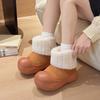Botas de Nieve Nanbowan para Mujer en Invierno, Zapatos de Algodón Calentitos y Engrosados para Niños, Botas de Nieve Antideslizantes para Exteriores de Suela Gruesa para Familia