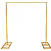Soporte de Arco Dorado para Boda Transfronterizo Marco de Arco Cuadrado Metálico Rectangular Diseño de Escena para Ceremonia Fiesta