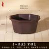 Maceta Octogonal Personalizada de Exportación Imitación Arena Morada Planta Suculenta Calamo Bala Dorada Montículo Viejo Maceta de Flor de Resina para Jardinería