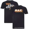 Verão 2023 novo traje de corrida F1 de manga curta uniforme da equipe Red Bull camiseta casual de poliéster com impressão 3D