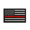Bandera de Estrella y Raya 9*5cm Corte Láser Reflectante Brillo Nocturno Bandera Americana Insignia de Brazo con Velcro Moral Transfronterizo