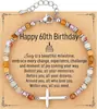 Pulsera de Rebaja Amazon Piedra Shoushan Piedra Natural Ajustable Personalizada Pulsera de Cuentas Cruz Regalo de Cumpleaños con Tarjeta