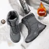 2025 Invierno Transfronterizo Moda Femenina Temu Botas de Nieve de Goma Casual Pre-hechas de Caña Alta y Media Impermeables