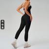 Pantalones de Yoga Nude Transfronterizos de Cintura Alta con Color en Contraste de Secado Rápido Pantalones Deportivos para Correr Fitness Ciclismo Mallas Deportivas 9238