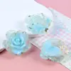 Flores de Verano Lámina de Oro Pétalos de Rosa Parches Accesorios de Resina DIY Pendientes Pinzas para el Cabello Fundas de Teléfono Materiales Venta al por Mayor
