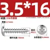 Tornillos Autorroscantes de Acero Inoxidable 316, Cabeza Redonda Cruz, Tornillos para Madera Cabeza Plana Extendida, Cabeza Grande, Mm2M3M4M5M6