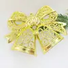 Nuevos Colgantes de Navidad, Decoraciones de Campanas de Navidad, Campanas Dobles de Flor Fina para Árbol de Navidad, Accesorios de Campana Plana, Múltiples Especificaciones