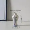 Porcelana Azul y Blanca de Jingdezhen Estilo Chino Retro para Entrada Cerámica de Gama Alta Florero Decoración para Arreglos Florales en Casa Exhibición