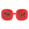 Nuevas Gafas de Sol Infantiles con Tapa abatible y Montura Cuadrada Roja, Elegantes Gafas Polarizadas de Año Nuevo, Gafas de Sol