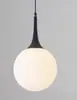 Restaurante Moderno Escandinavo Elegante Lustre de Chifre com Bola de Vidro Branco Leite para Bar Loja de Roupas Sala de Estar