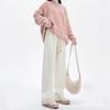 Calças boca de sino de chenille calças femininas calças femininas outono e inverno calças forradas com fleece slim outer wear calças casuais atacado calças retas calças femininas