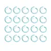 Anéis Abertos de Alumínio Coloridos Anéis de Conexão Anéis Simples Acessórios para Joias DIY Pulseira Colar Materiais para Anéis de Conexão Artesanais