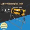 Placa guia solar esquerda e direita placa de construção multi-setas placa indicadora LED construção frontal municipal estrobo amarelo flash lento