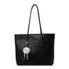 Bolsa de Mão Feminina Moda Bolsa Tote Feminina Versátil Bolsa de Ombro Primavera e Verão Nova para Estudante Trabalho Manual Bolsa Tote Texturizada