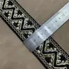 Borde de Encaje Estilo Étnico Multicolor 5CM Cuerda Bordada con Hilo Dorado Lentejuelas Tira Accesorios para Ropa Hanfu DIY En Stock