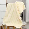 Toalla de Terciopelo Coral al por Mayor, Muy Absorbente, Set de Regalo de Boda, Toalla Facial Rayada Suave con Fuerte Absorción de Agua