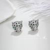 Brincos Personalizados, Modernos, Criativos e Fofos de Animais Pequenos Agulha S925 Brincos Cabeça de Leopardo para Meninos e Meninas Brincos Hip-Hop da Moda