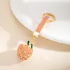 Pingente de chaveiro de carro de maçãzinha tridimensional cravejada de diamantes transfronteiriço, acessório versátil para bolsas femininas, toque de luxo, pequeno presente