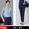 Camisa feminina de chiffon com gola lisa, nova blusa retrô para primavera de 2024, estilo executivo, slim fit, camisa simples