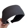 Diadema de Punto Rayada Estilo Coreano para Otoño e Invierno, Ancha, Corona Alta, Simple, Versátil, Diadema de Gama Alta para Mujer, para Lavarse la Cara Diariamente