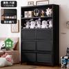 Estante Multifuncional de Chão Armário Simples para Armazenamento Doméstico Sala de Estar Prateleira de Armazenamento Multicamadas Estante de Livros Armário de Armazenamento Armário de Armazenamento