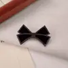 Novo Grampo de Cabelo de Veludo Luxuoso com Laço de Strass para Mulheres, Presilha Lateral de Alta Qualidade para Outono e Inverno para Cabelos Soltos e Franja