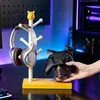 Estante Lindo con Forma de Árbol de Winnie the Pooh, Soporte para Control de Videojuegos, Decoración Creativa para Escritorio de Computadora de Juegos