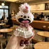 Muñeca de Cáscara de Fruta Producto Terminado, Colgante Carrillón de Viento de Cáscara de Fruta, Muñeca de Vaina de Frijol Artesanía Terminada, Colgante Hecho a Mano Lindo-Feo