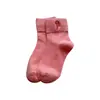 Meias femininas Amazon transfronteiriças, meias de cano médio resistentes a odores e absorventes de suor, meias femininas de presente de Natal, meias de algodão personalizadas no atacado de Zhuji