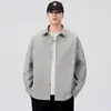 VIVA CAMELLO Camisa Casual de Estilo Primavera y Otoño para Hombre, Ligera, Holgada, Versátil, Chaqueta Camisa de Trabajo