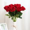 Rosa de Terciopelo Simulado Día de San Valentín Chino 520 Flor de Boda Decoración del Hogar Pared de Flores Cascada Flor Simulada