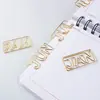 Clip de Regalo Corporativo, Clip Metálico para Papel con Logo Conectado de Múltiples Letras, Clip de Regalo Conmemorativo Hecho a Medida