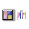Pó de Espelho Mágico Sólido Multicor Especial para Nail Art 2026 Nova Paleta de Sombras Super Brilhante Pó Aurora Pó de Espelho Ondulação d'Água