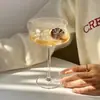 Copa de cóctel ultradelgada, cristal, copa de martini, copa para vino de frutas, copa de torre, vaso especial para vino con leche