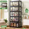 Armário de Exposição com Quatro Lados Transparentes, Armário para Exposição de Miniaturas, Armário de Armazenamento Doméstico, Armário Simples Multicamadas para Quarto