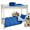 Juego de ropa de cama de cuatro piezas estilo Ins con rayas simples y gasa abullonada para dormitorios estudiantiles, incluye sábana bajera, funda de edredón y sábana de cama, disponible al por mayor