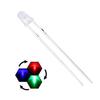 Lámpara de enchufe directo, perlas de 3 mm, niebla, destello colorido, destello lento, destello tricolor, lámpara LED de colores, perlas de cabeza redonda, diodo emisor de luz