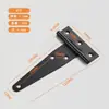 Dobradiça Tipo T Reforçada de 6 polegadas para Portas, Portões, Cercas, Portas de Madeira, Portas Dobráveis, Janelas, Portas de Celeiro, Dobradiça Triangular Longa