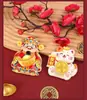 Pegatinas Decorativas Festivas Nafu Adornos de Gato de la Suerte Creativos Giratorios Dios de la Riqueza Pegatinas para Refrigerador Pegatinas Magnéticas Lingotes Giratorios