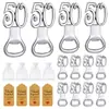 Abrebotellas de Metal, Elegante y Sencillo, Abrebotellas de Aleación para Cerveza, Compacto y Portátil, Montable en Pared, Herramienta para Abrir Botellas, 50 Unidades