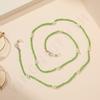Cadena Pequeña Fresca Transfronteriza de Vidrio con Flores Halter Cuerda para Gafas Cadena para Gafas para Mujer Gafas de Doble Uso Cadena Anti-Pérdida Venta al por Mayor