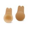Pegatina de pecho push-up de verano para mujer, de silicona, sin costuras, invisible, para mostrar el pecho grande, con orejas de conejo, fina y sexy.