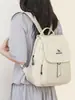 Mochila feminina de alta qualidade, grande capacidade, para viagens, simples e elegante, versátil para o trabalho e para a escola de estudantes